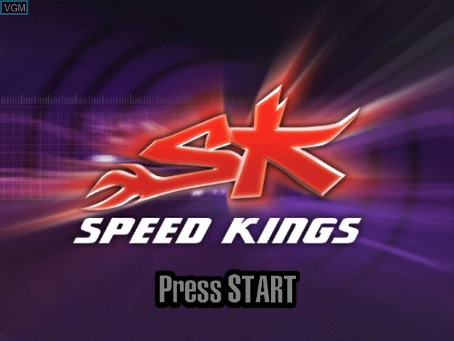 Title screen of the game Speed Kings on Microsoft Xbox
