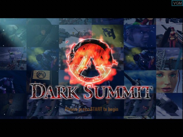 Title screen of the game Dark Summit on Microsoft Xbox
