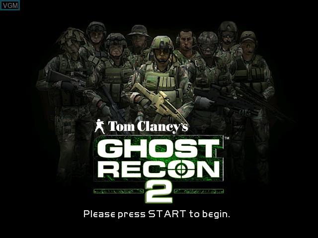 Title screen of the game Tom Clancy's Ghost Recon 2 on Microsoft Xbox