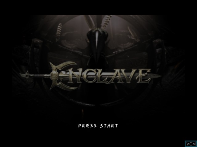 Title screen of the game Enclave on Microsoft Xbox