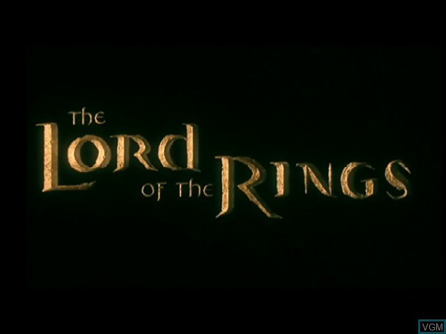 Title screen of the game Lord of the Rings, The - The Return of the King on Microsoft Xbox