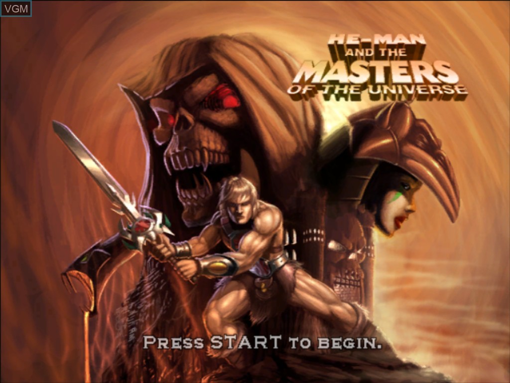 Title screen of the game He-Man - Defender of Grayskull on Microsoft Xbox