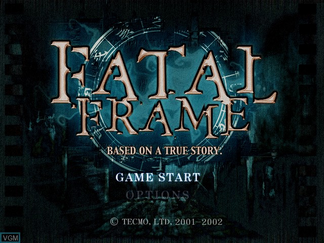 Menu screen of the game Fatal Frame - Special Edition on Microsoft Xbox