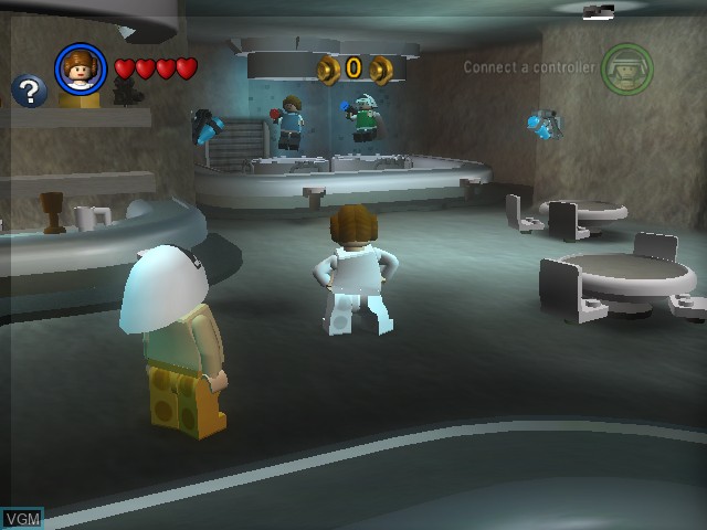 Menu screen of the game LEGO Star Wars II - The Original Trilogy on Microsoft Xbox