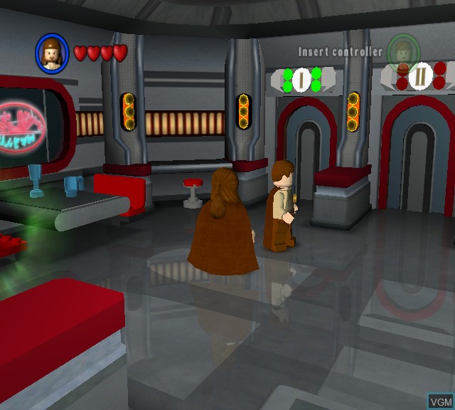Menu screen of the game LEGO Star Wars on Microsoft Xbox