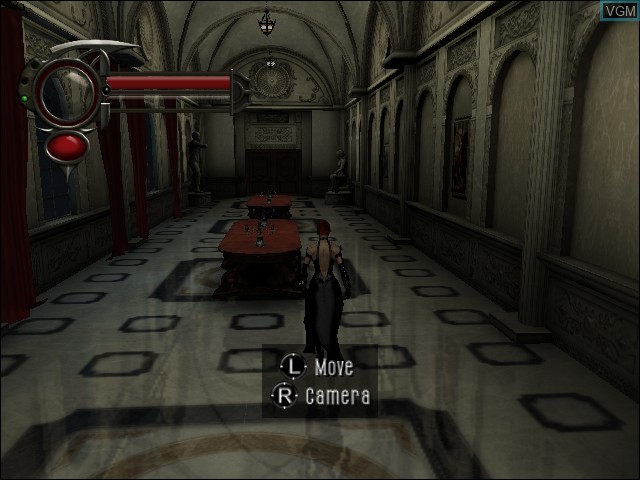 Menu screen of the game BloodRayne 2 on Microsoft Xbox