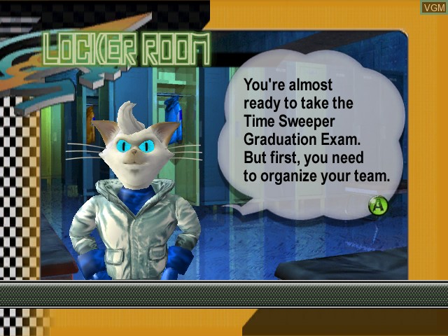 Menu screen of the game Blinx 2 - Battle of Time and Space on Microsoft Xbox