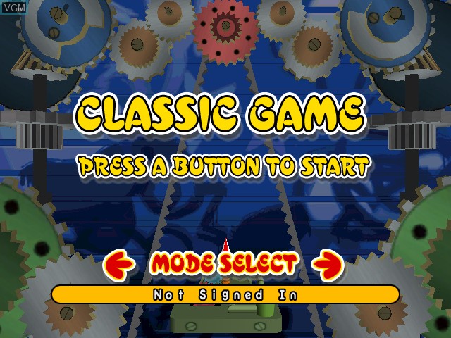 Menu screen of the game Ultra Bust-A-Move on Microsoft Xbox