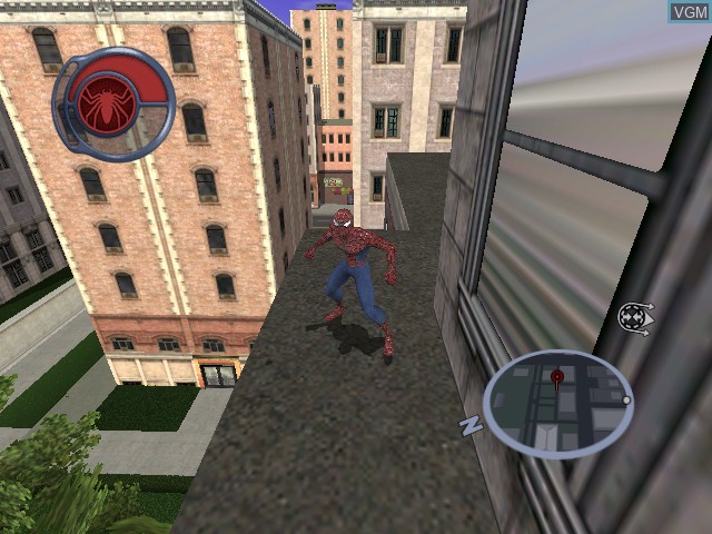 In-game screen of the game Spider-Man 2 on Microsoft Xbox