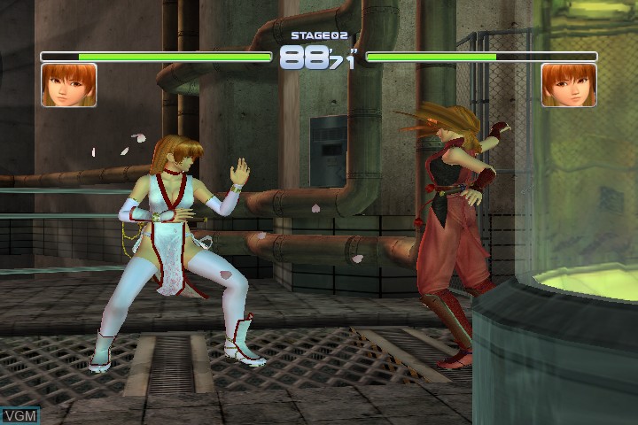 In-game screen of the game Dead or Alive Ultimate on Microsoft Xbox