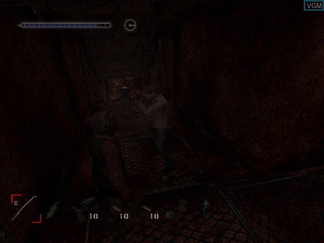 In-game screen of the game Silent Hill 4 - The Room on Microsoft Xbox