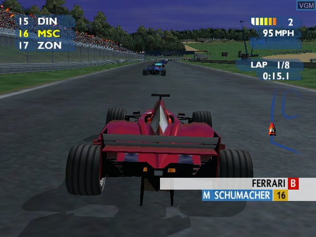 In-game screen of the game F1 Career Challenge on Microsoft Xbox