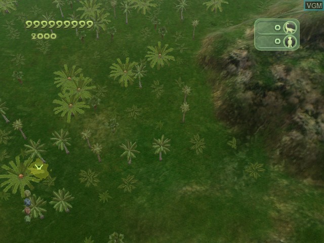 In-game screen of the game Jurassic Park - Operation Genesis on Microsoft Xbox