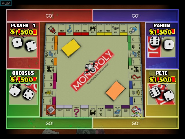 In-game screen of the game Monopoly Party on Microsoft Xbox