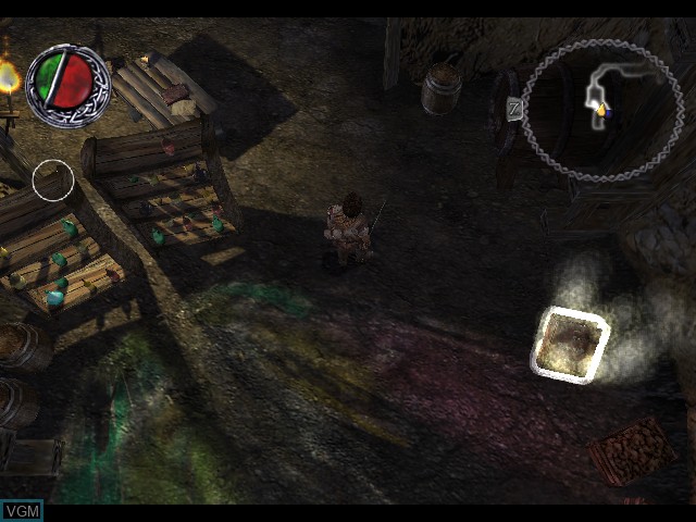 In-game screen of the game Bard's Tale, The on Microsoft Xbox