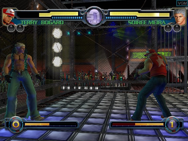 In-game screen of the game King of Fighters - Maximum Impact - Maniax on Microsoft Xbox