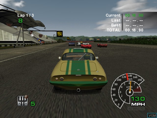 In-game screen of the game Lotus Challenge on Microsoft Xbox
