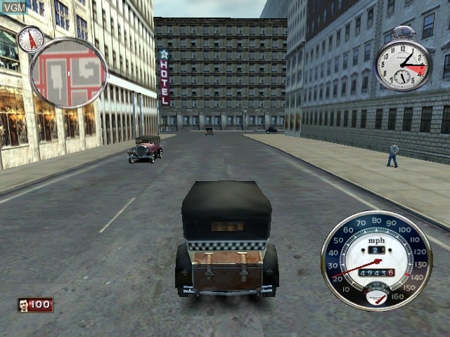 In-game screen of the game Mafia on Microsoft Xbox