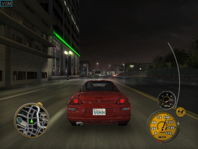 In-game screen of the game Midnight Club 3 - DUB Edition on Microsoft Xbox