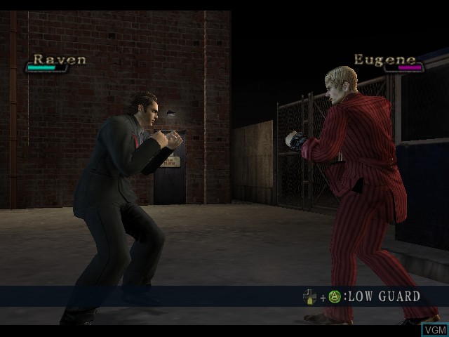 In-game screen of the game Beat Down - Fists of Vengeance on Microsoft Xbox