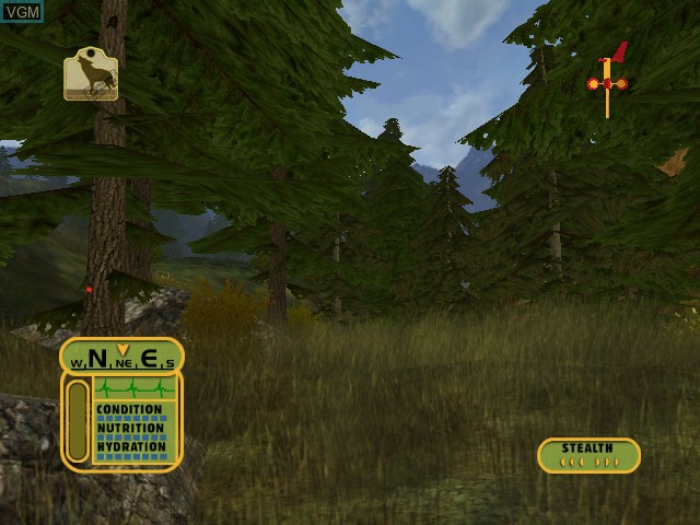 In-game screen of the game Cabela's Dangerous Hunts on Microsoft Xbox