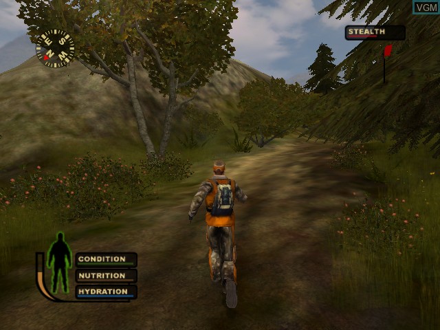 In-game screen of the game Cabela's Deer Hunt 2004 Season on Microsoft Xbox