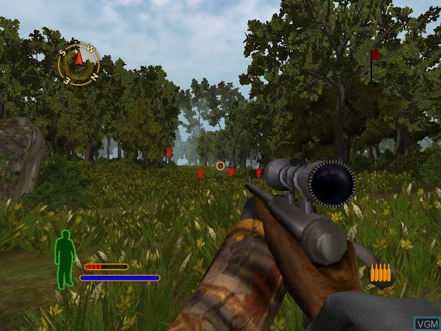 In-game screen of the game Cabela's Big Game Hunter 2005 Adventures on Microsoft Xbox
