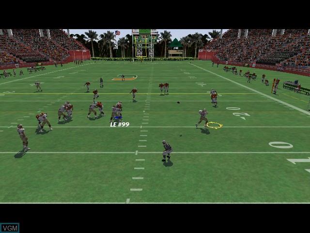 In-game screen of the game NCAA Football 2003 on Microsoft Xbox