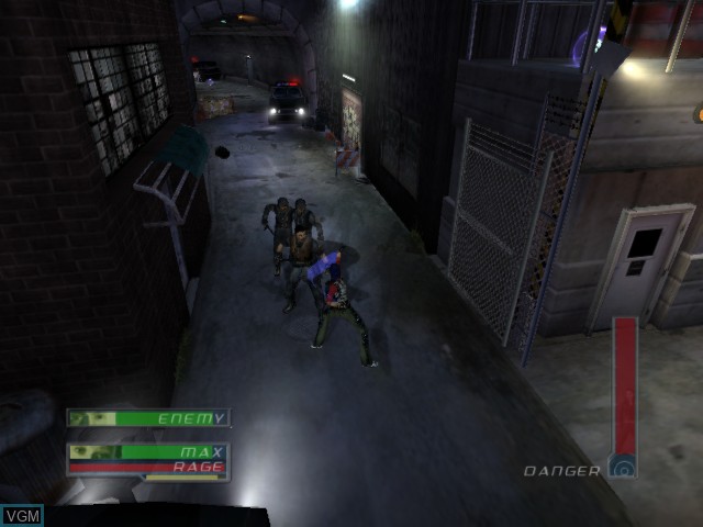 In-game screen of the game James Cameron's Dark Angel on Microsoft Xbox