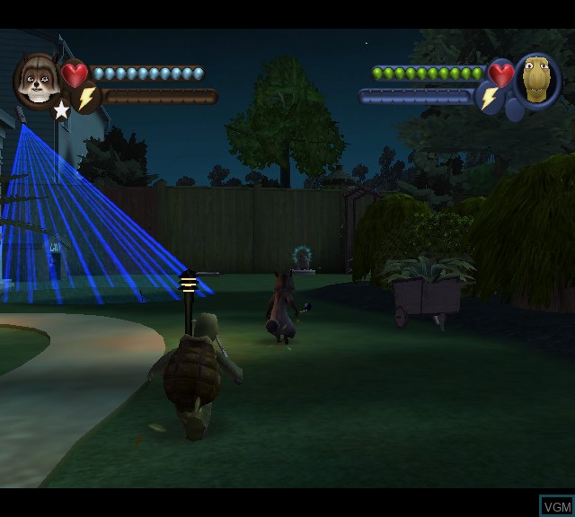 In-game screen of the game Over the Hedge on Microsoft Xbox