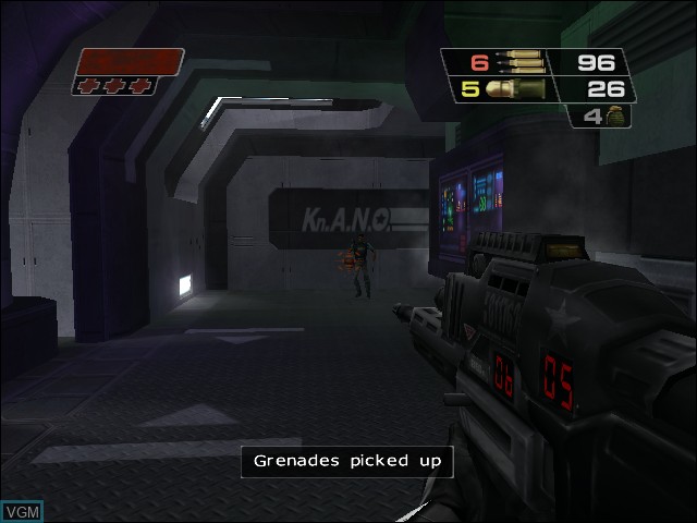 In-game screen of the game Red Faction II on Microsoft Xbox