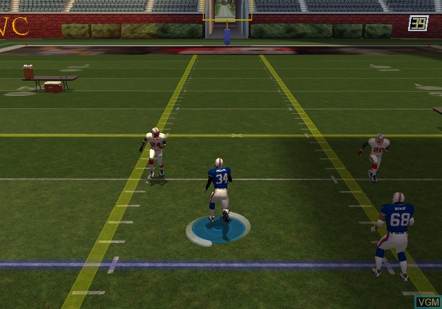 In-game screen of the game ESPN NFL 2K5 on Microsoft Xbox