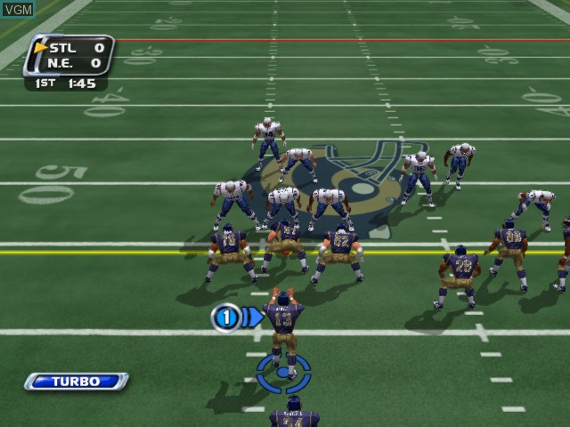 In-game screen of the game NFL Blitz 20-03 on Microsoft Xbox