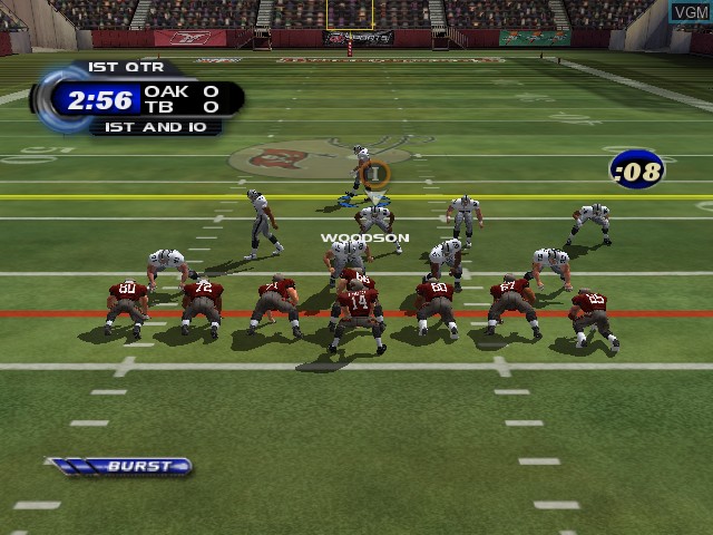 In-game screen of the game NFL Blitz Pro on Microsoft Xbox