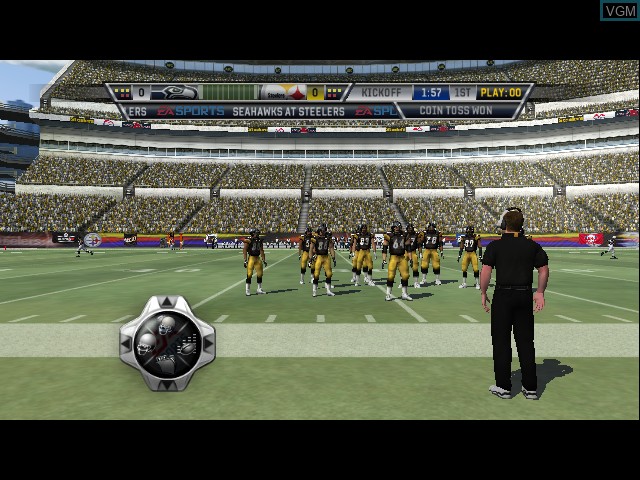 In-game screen of the game NFL Head Coach on Microsoft Xbox