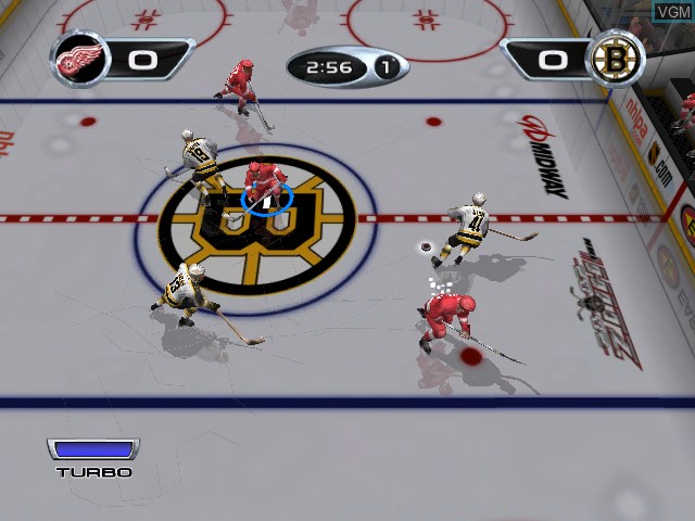 In-game screen of the game NHL Hitz 20-02 on Microsoft Xbox