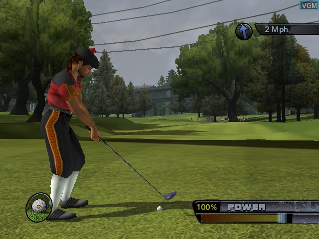 In-game screen of the game Outlaw Golf 2 on Microsoft Xbox