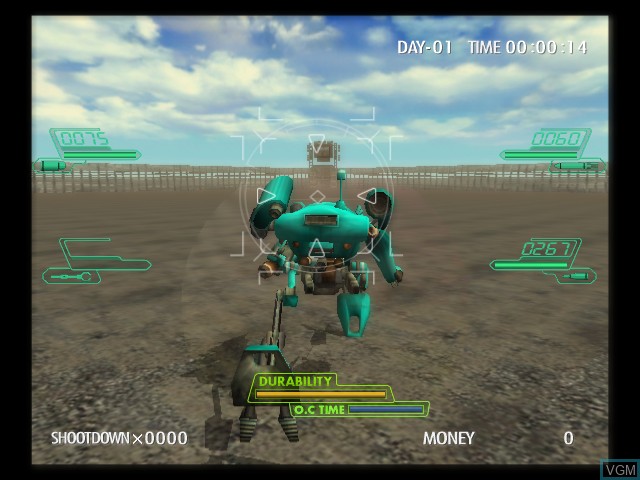 In-game screen of the game Phantom Crash on Microsoft Xbox