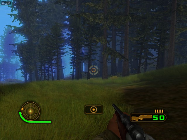 In-game screen of the game Cabela's Dangerous Hunts 2 on Microsoft Xbox
