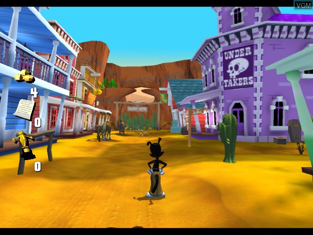 In-game screen of the game Animaniacs - The Great Edgar Hunt on Microsoft Xbox