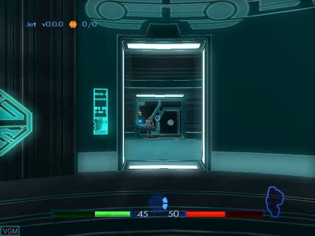 In-game screen of the game Tron 2.0 - Killer App on Microsoft Xbox