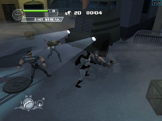 In-game screen of the game Batman - Rise of Sin Tzu on Microsoft Xbox