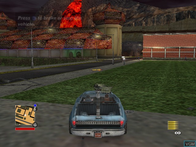 In-game screen of the game RoadKill on Microsoft Xbox