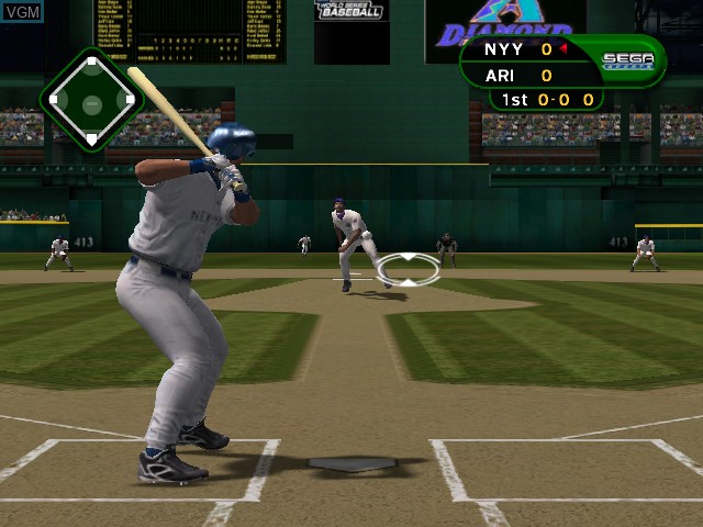 In-game screen of the game World Series Baseball on Microsoft Xbox