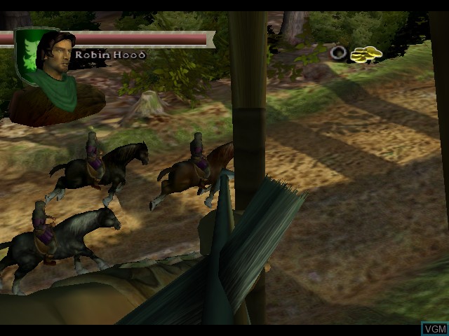In-game screen of the game Robin Hood - Defender of the Crown on Microsoft Xbox