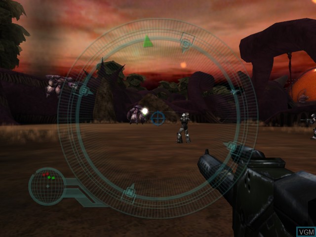 In-game screen of the game Robotech - Invasion on Microsoft Xbox
