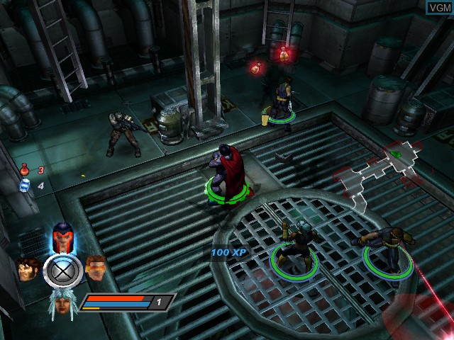 In-game screen of the game X-Men Legends II - Rise of Apocalypse on Microsoft Xbox