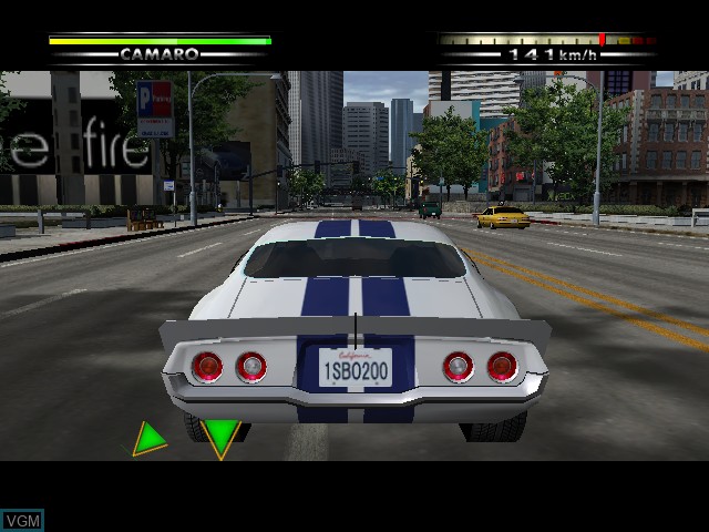 In-game screen of the game Maximum Chase on Microsoft Xbox