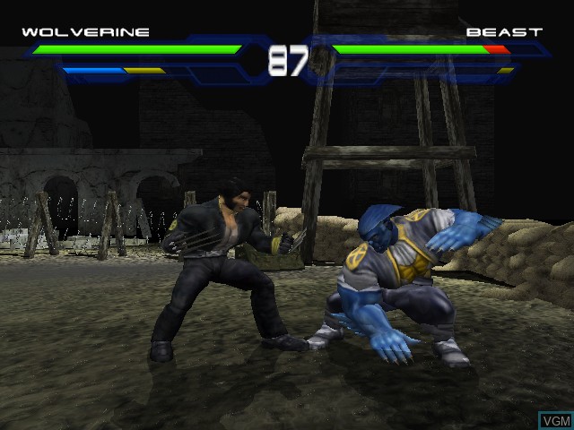 In-game screen of the game X-Men - Next Dimension on Microsoft Xbox