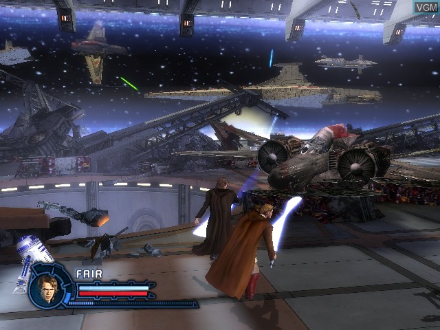 In-game screen of the game Star Wars Episode III - Revenge of the Sith on Microsoft Xbox